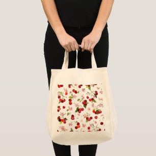 Bolsa Tote Padrão Cereja 1
