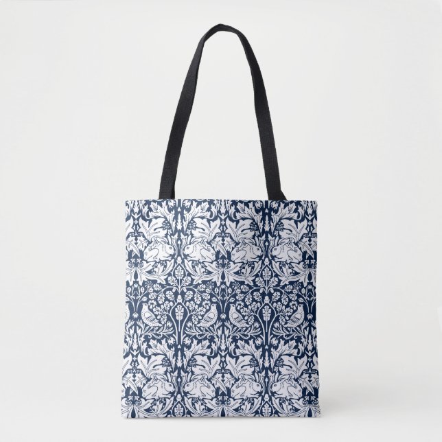 Bolsa Tote Padrão Coelho William Morris Brer (Frente)