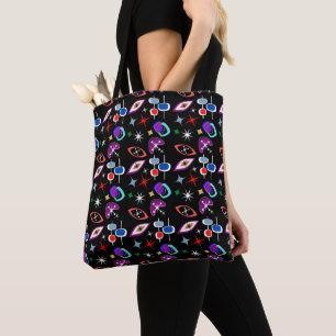 Bolsa Tote Padrão Colorido Geométrico