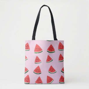 Bolsa Tote Padrão contínuo de melancia fofa