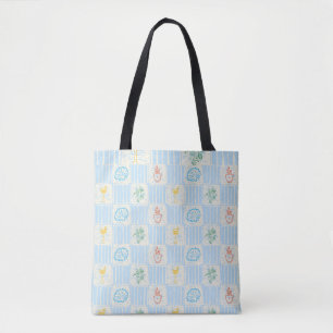Bolsa Tote padrão contínuo estilo Amalfi