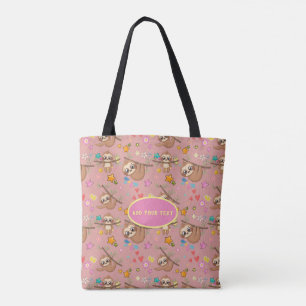 Bolsa Tote Padrão Cor-de-Lã-Leve Cuta Adicionar Sua Chic Flor