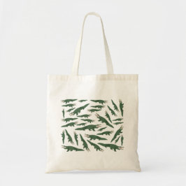 Bolsa Tote Padrão Crocodilo de Alligador Cuto