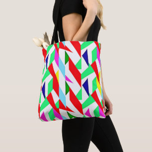Bolsa Tote Padrão cromático colorido