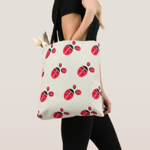 Bolsa Tote padrão da família ladybug
