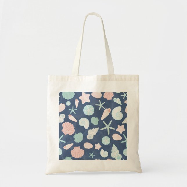 Bolsa Tote padrão das conchas (Frente)