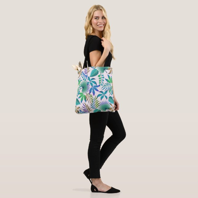 Bolsa Tote Padrão das folhas tropicais (No(a) Modelo)