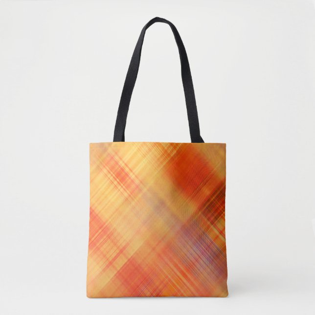 Bolsa Tote padrão das linhas geométricas de abstrato de arte, (Frente)