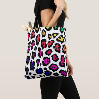 Bolsa Tote Padrão das manchas do Rainbow Leopard