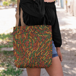 Bolsa Tote Padrão de Abstrato africano