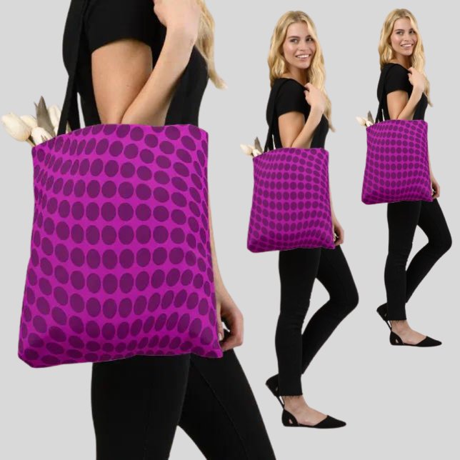Bolsa Tote Padrão de Abstrato colorida (Criador carregado)