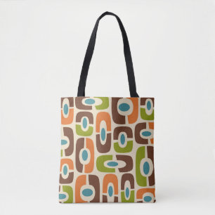 Bolsa Tote Padrão de Abstrato cósmico moderno do Meio século 