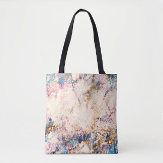 Bolsa Tote Padrão de Abstrato de Fluido Marble