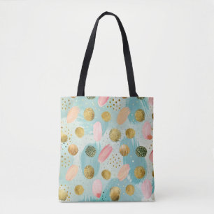 Bolsa Tote Padrão de Abstrato de Glitter Pastel Confetti (2)