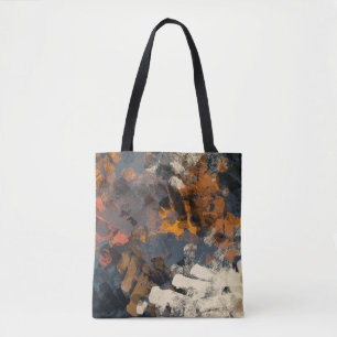 Bolsa Tote Padrão de abstrato surreal feito à mão. Arte moder