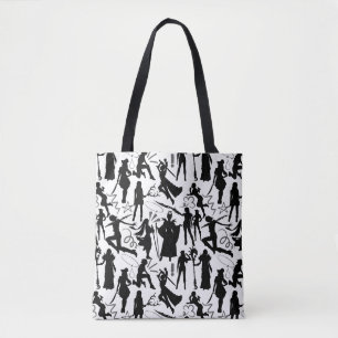 Bolsa Tote Padrão de ações de animação de reprodução.w