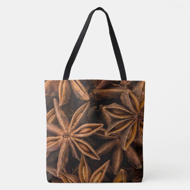 Bolsa Tote Padrão de Anise Stars (Frente)
