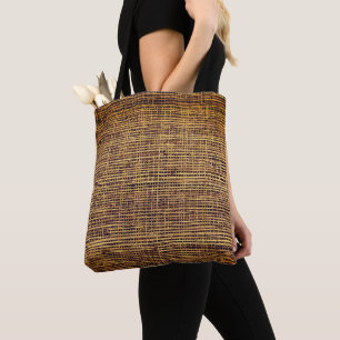 Bolsa Tote Padrão de Bamboo Tecido