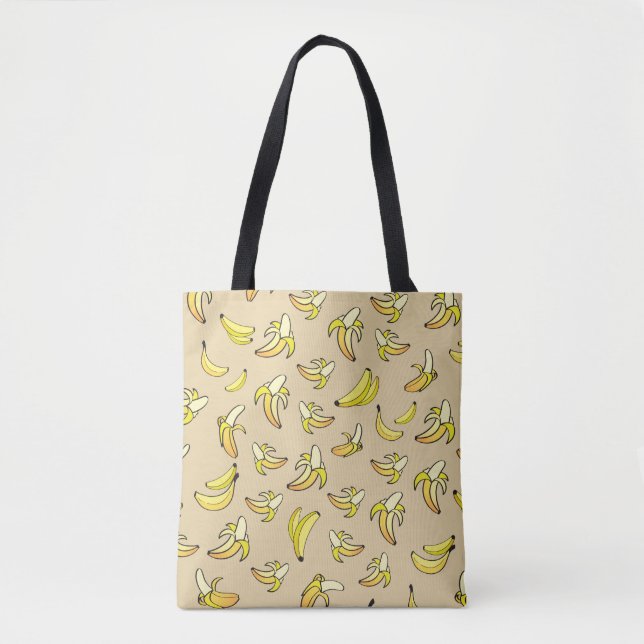 Bolsa Tote Padrão de Banana (Frente)