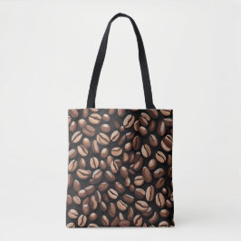 Bolsa Tote Padrão De Bean De Café