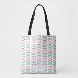 Bolsa Tote Padrão de Boho Chevron