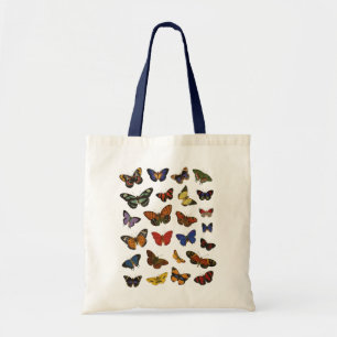 Bolsa Tote Padrão de Borboleta – Botânica Inspirada na Nature