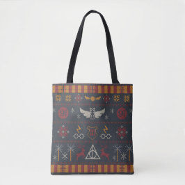 Bolsa Tote Padrão de Bordado Cruzado Temático HARRY POTTER™