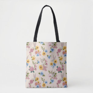 Bolsa Tote Padrão de Bordado Floral BUGS BUNNY™