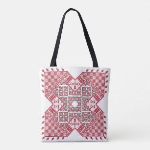 Bolsa Tote Padrão de bordado palestino