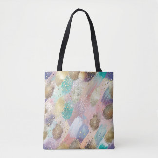 Bolsa Tote Padrão de Brucela Diagonal Vibrante