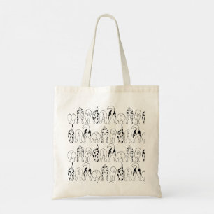 Bolsa Tote Padrão de Bumbuns de cães