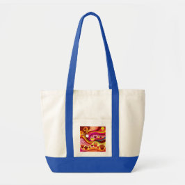 Bolsa Tote Padrão de Café e Muffins