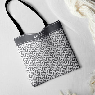 Bolsa Tote Padrão de Chave Grega Clássica Clássica Clássica E