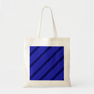 Bolsa Tote Padrão de cinco faixas azuis