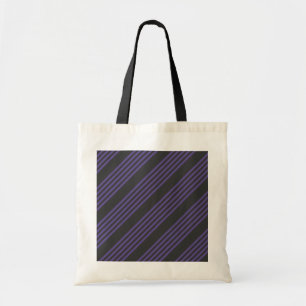 Bolsa Tote Padrão de cinco faixas Ultra-violeta e carvão