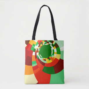 Bolsa Tote Padrão de círculos abstratos