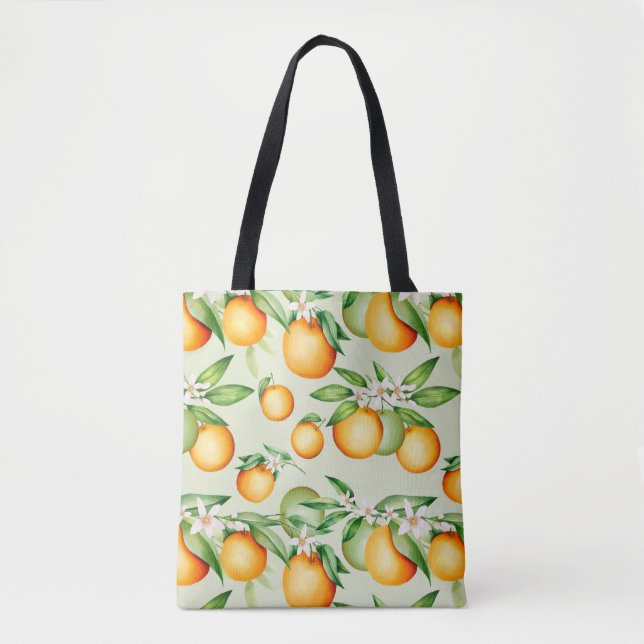 Bolsa Tote Padrão de Citrus (Frente)