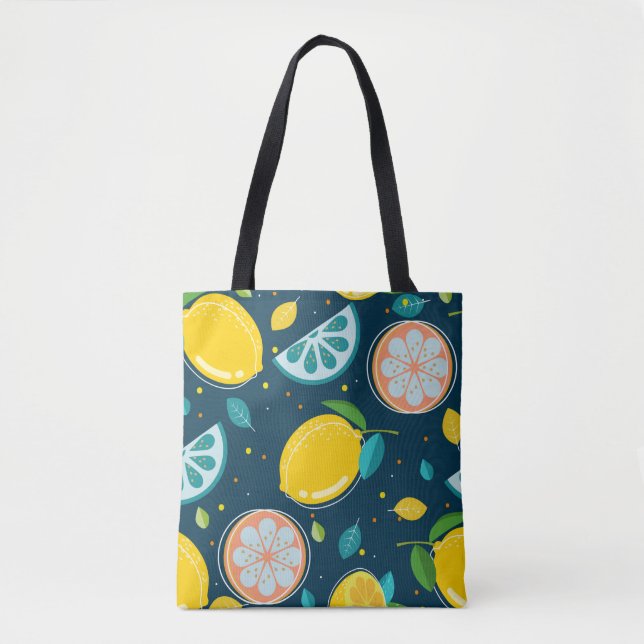 Bolsa Tote Padrão de Citrus (Frente)