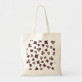 Bolsa Tote Padrão de Corações Rosas – Design Fofo de Rabiscos