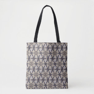 Bolsa Tote Padrão de decoração do bordado oriental étnico