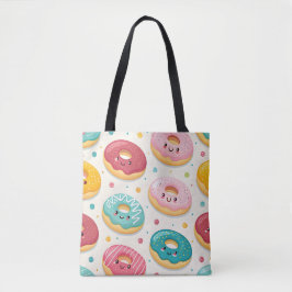 Bolsa Tote Padrão de Donuts