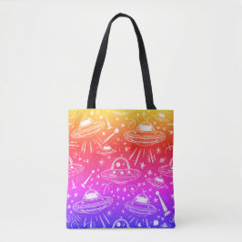 Bolsa Tote Padrão de espaçamento colorida