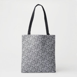 Bolsa Tote Padrão de espirais de Abstrato sobrepostos