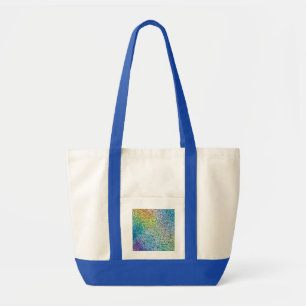 Bolsa Tote Padrão de espiral preto Whimsical Colorful