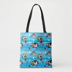 Bolsa Tote Padrão de estrela de garotas do Powerpuff