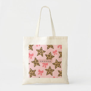 Bolsa Tote Padrão de estrela de Impressão do Tiger Personaliz