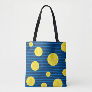 Bolsa Tote Padrão de fatias de limão