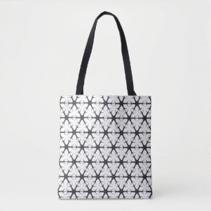 Bolsa Tote Padrão de flocos de neve