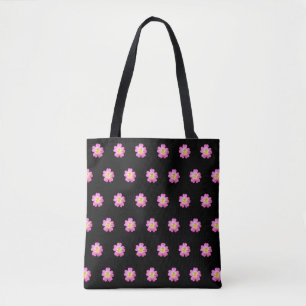 Bolsa Tote Padrão de flor elegante
