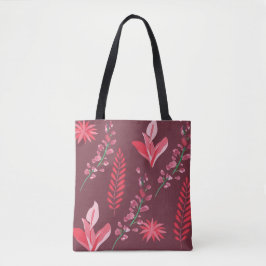 Bolsa Tote Padrão de flores.